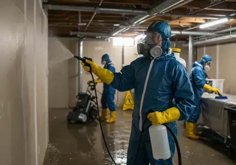 Basement Sanitization and Antimicrobial Treatment process in Jordan, NY